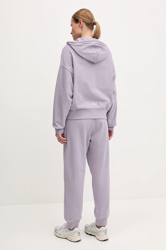 Tepláková souprava EA7 Emporio Armani fialová AF12473.7W000110