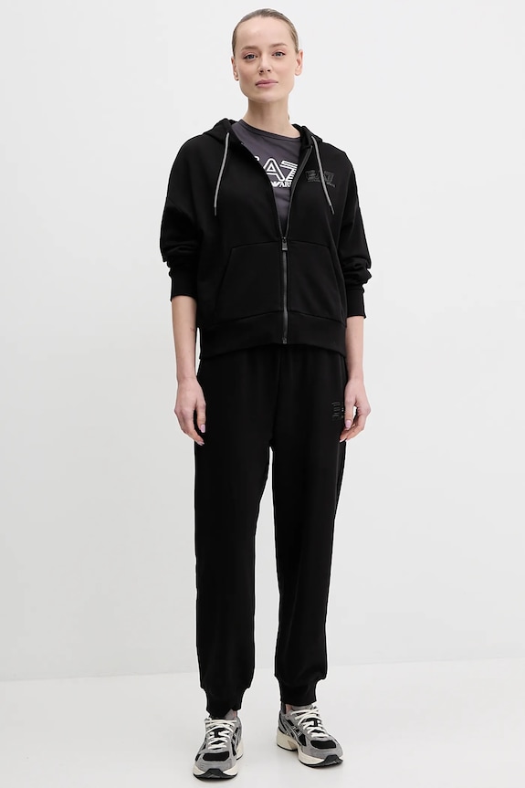 Спортивный костюм EA7 Emporio Armani хлопок чёрный AF12473.7W000110