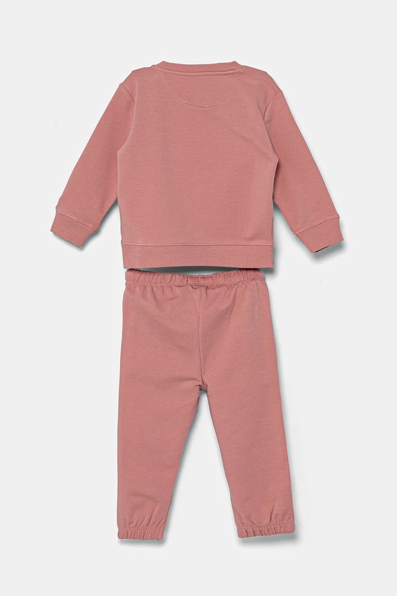 Detská tepláková súprava z bavlny Calvin Klein Jeans IN0IN00288.G.PPYA ružová SS25