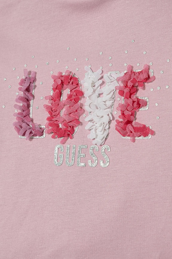 Dziewczynka Guess dres bawełniany niemowlęcy A5RG04.KA6R4.PPYA różowy