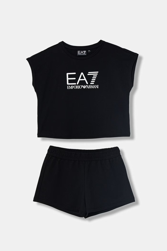 EA7 Emporio Armani sportovní set dětský bavlněný černá 7G000070.AF12503