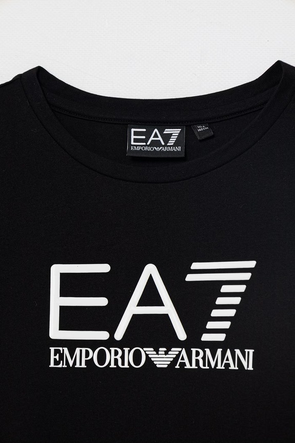 DÍVKA EA7 Emporio Armani sportovní set dětský bavlněný 7G000070.AF12503 černá