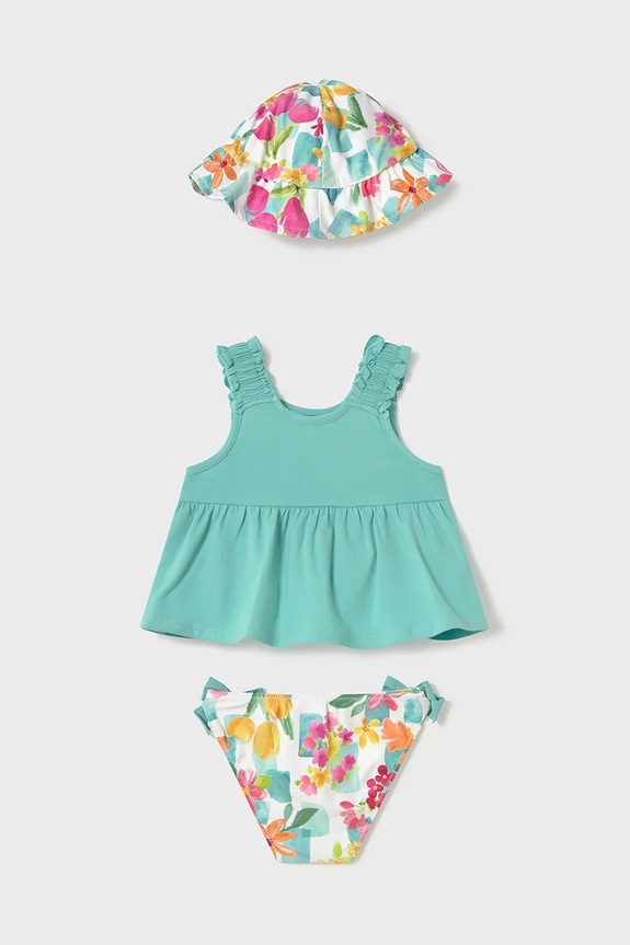 Mayoral komplet dziecięcy 1641.4K.Baby.PPYA turkusowy SS25