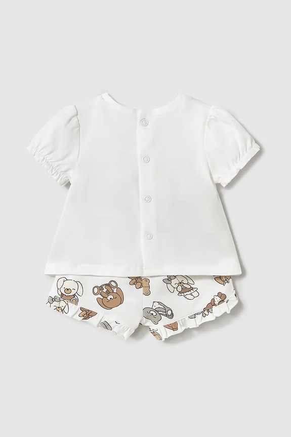 Девочка Детский хлопковый комплект Mayoral Newborn 1256.2G.Newborn.PPYH бежевый