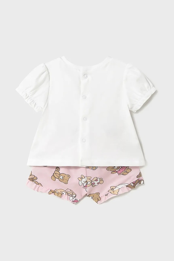 Бебешки памучен комплект Mayoral Newborn 1256.2G.Newborn.PPYH розов SS25