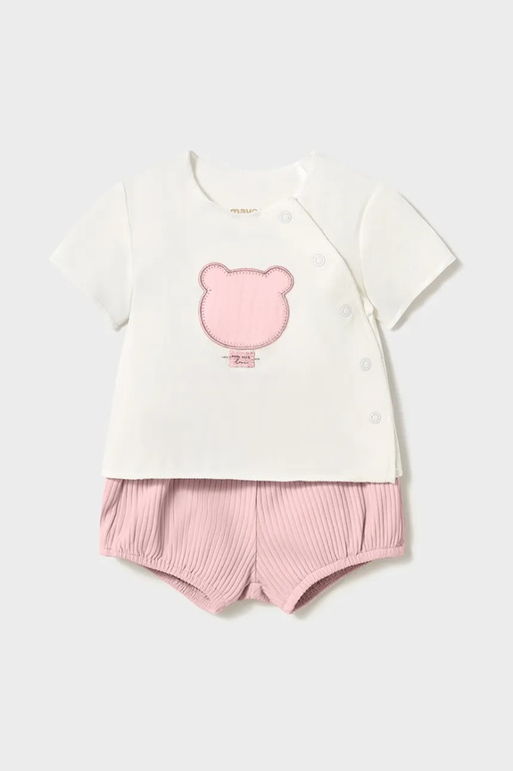 Mayoral Newborn komplet niemowlęcy aplikacja różowy 1259.G.1A.Newborn.PPYH