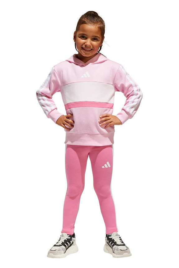 adidas compleu copii tricotaj roz JC7475