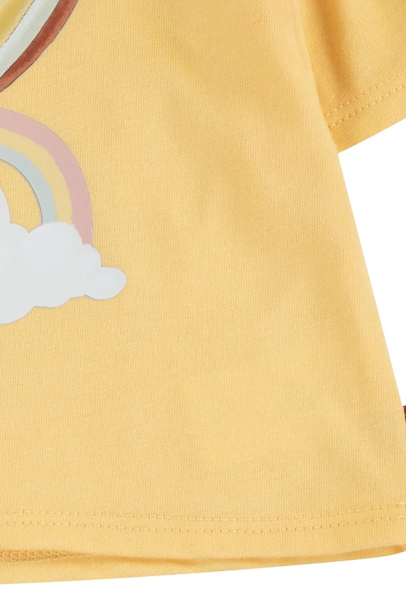 Levi's baba szett LIV FLTTR SLV TEE AND SHOR sárga 1EM173