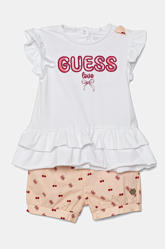 Комплект за бебета Guess щампа оранжев A5GG01.K6YW4.PPYA