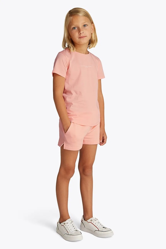 Tommy Hilfiger komplet dziecięcy wzorzyste pomarańczowy KG0KG08454.74.122.PPYA