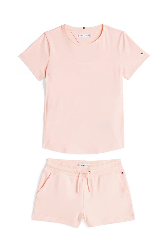 Tommy Hilfiger komplet dziecięcy KG0KG08454.74.122.PPYA pomarańczowy SS25