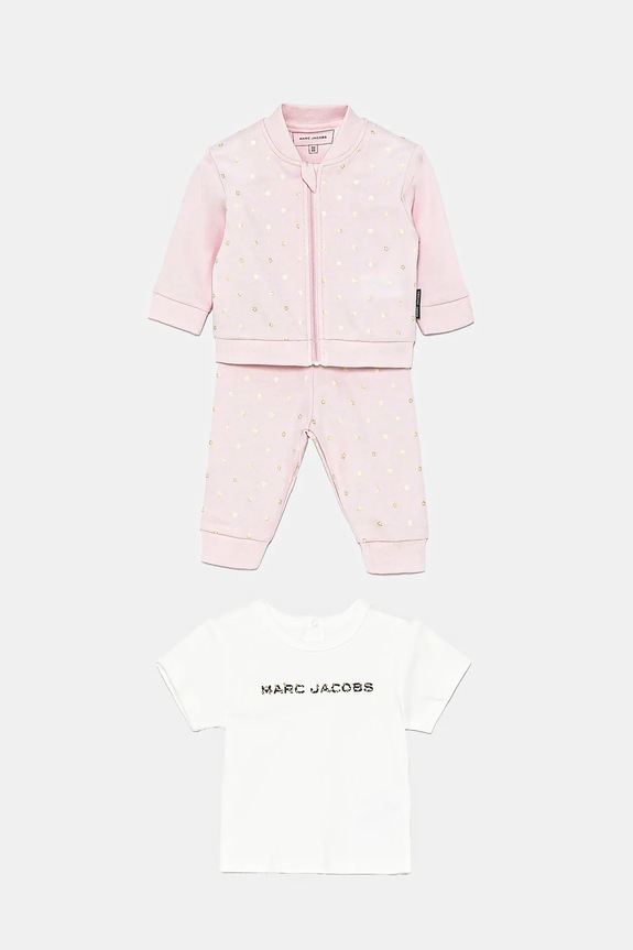 Marc Jacobs set per bambini sovrastampa rosa W60512.60.81