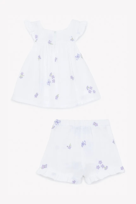 Βρεφικό βαμβακερό σετ Tartine et Chocolat λευκό CA37031.80.94