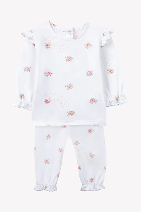 Tartine et Chocolat pamut baba pizsama együttes fehér CA54180.80.86