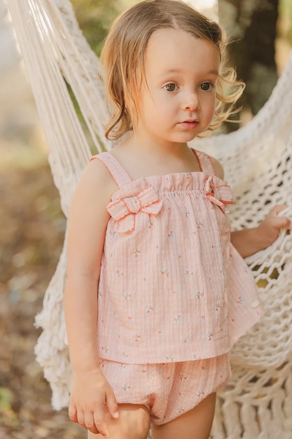 Tartine et Chocolat completo in cotone neonato/a prodotto per bambini arancione CA37001.60.74