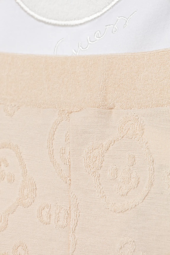 Guess komplet bawełniany niemowlęcy H4RW14.KBU64.PPYA beżowy