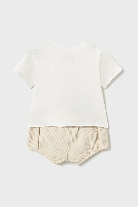 Pamučni komplet za bebe Mayoral Newborn 1259.1A.Newborn.PPYH bež SS25