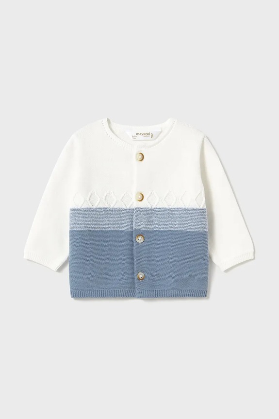 Mayoral Newborn komplet bawełniany niemowlęcy 1560.1F.Newborn.PPYH niebieski SS25