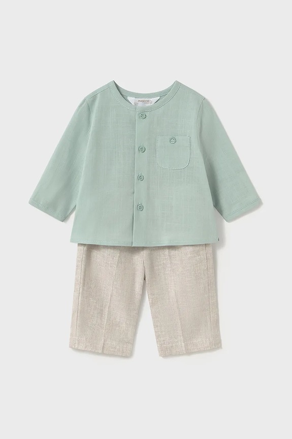 Pamučni komplet za bebe Mayoral Newborn pletivo zelena 1564.1M.Newborn.PPYH