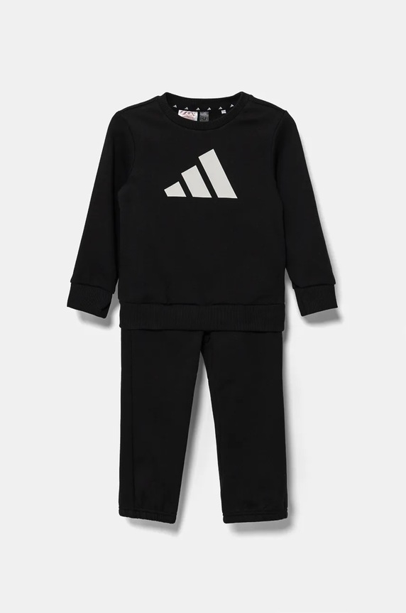 Detská tepláková súprava adidas pletenina čierna JC9642