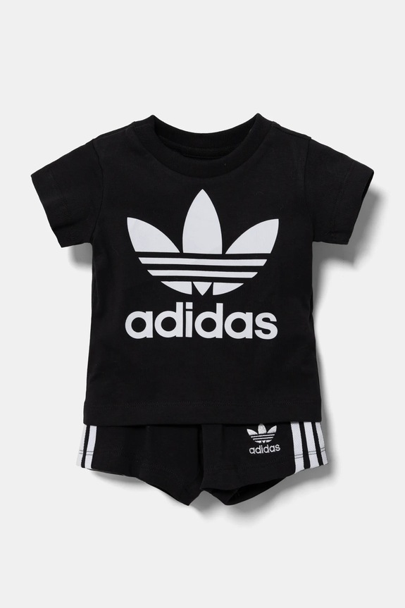 adidas Originals komplet niemowlęcy aplikacja czarny JC6583