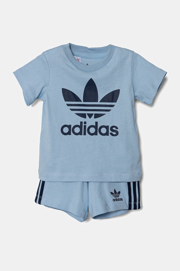 Kojenecká sada adidas Originals pletenina modrá JC6578