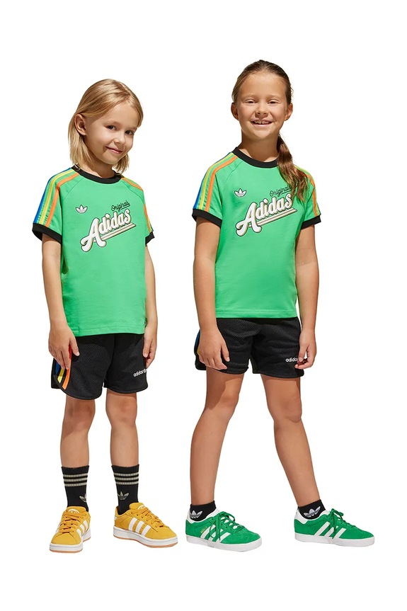 Dětská souprava adidas Originals pletenina zelená JC5885