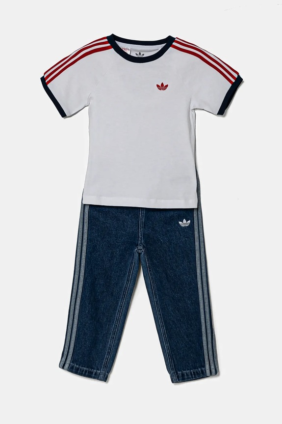 Pamučna dječja trenirka adidas Originals pamuk bijela JC7863
