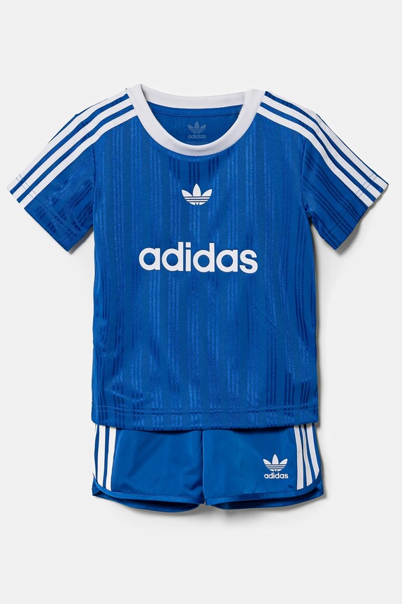 adidas Originals komplet dziecięcy dzianina niebieski JC6588