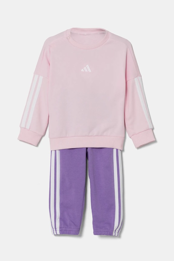 Detská tepláková súprava adidas pletenina fialová JD6482
