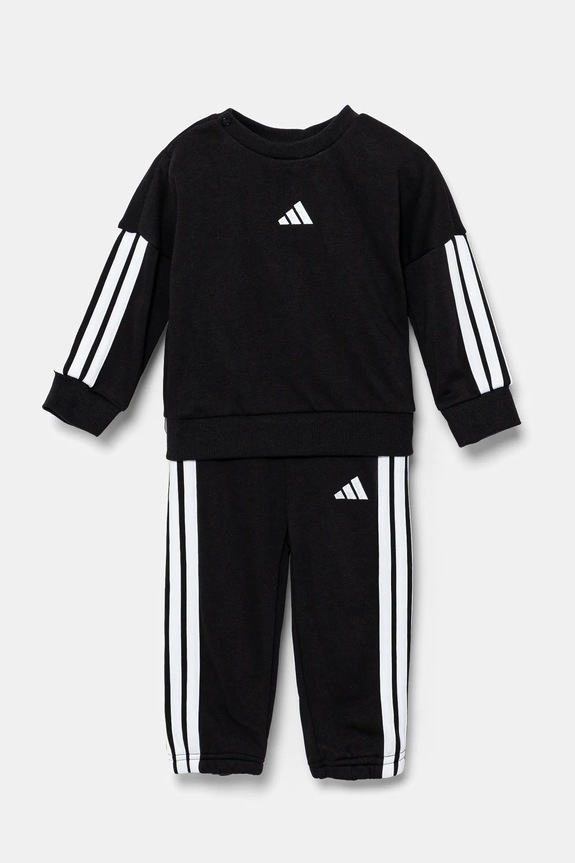 Tepláková súprava pre bábätká adidas pletenina čierna JD6481