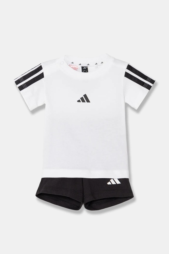 adidas komplet dziecięcy nadruk biały JD8164