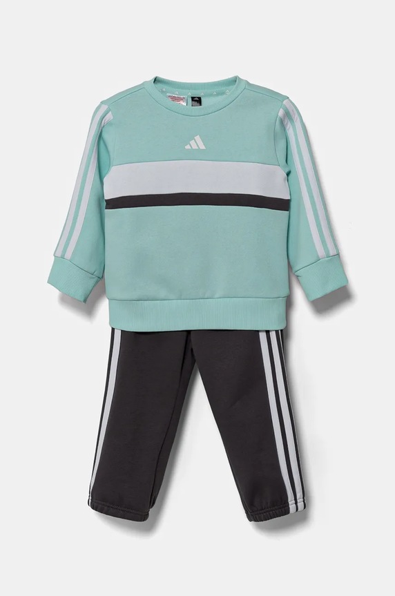 Παιδική φόρμα adidas απλικέ τιρκουάζ JC7515