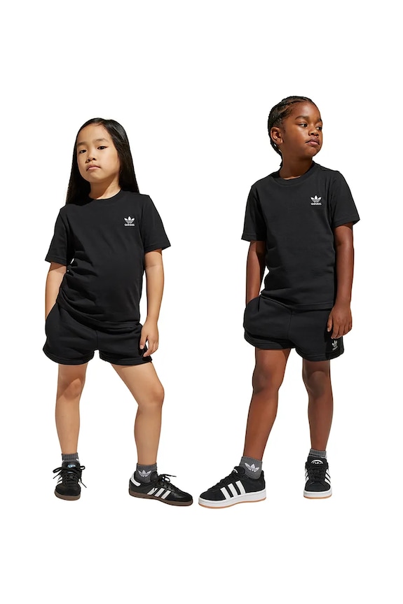 Detská bavlnená súprava adidas Originals bavlna čierna JI5842