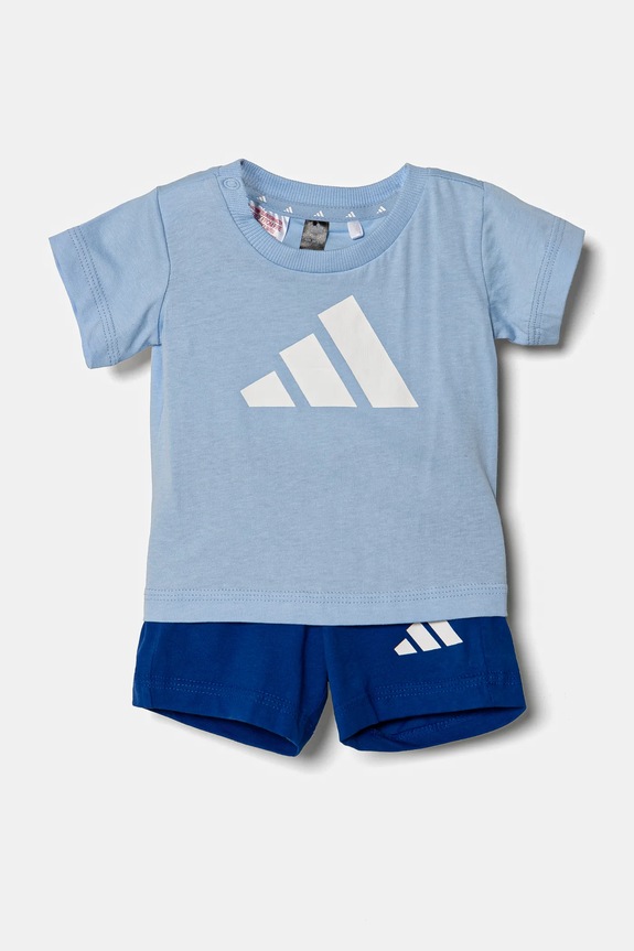 Sada pre bábätká adidas bavlna modrá JC9641