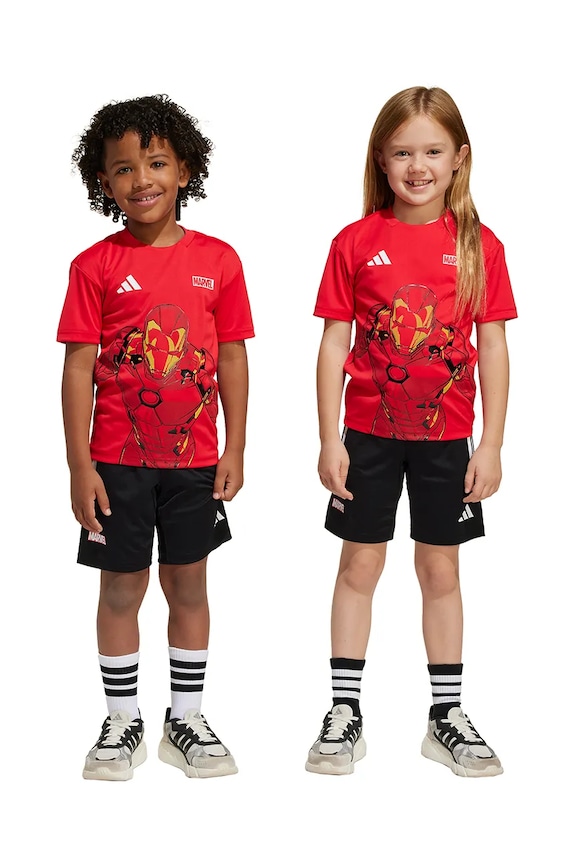 Dječji komplet adidas MRVL pletivo crvena JF3656