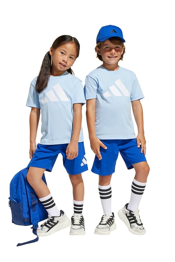 adidas set de bumbac pentru copii bumbac albastru JC9724