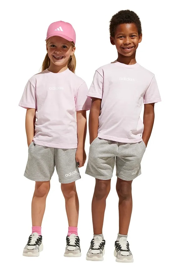adidas komplet dziecięcy dzianina fioletowy JE3975