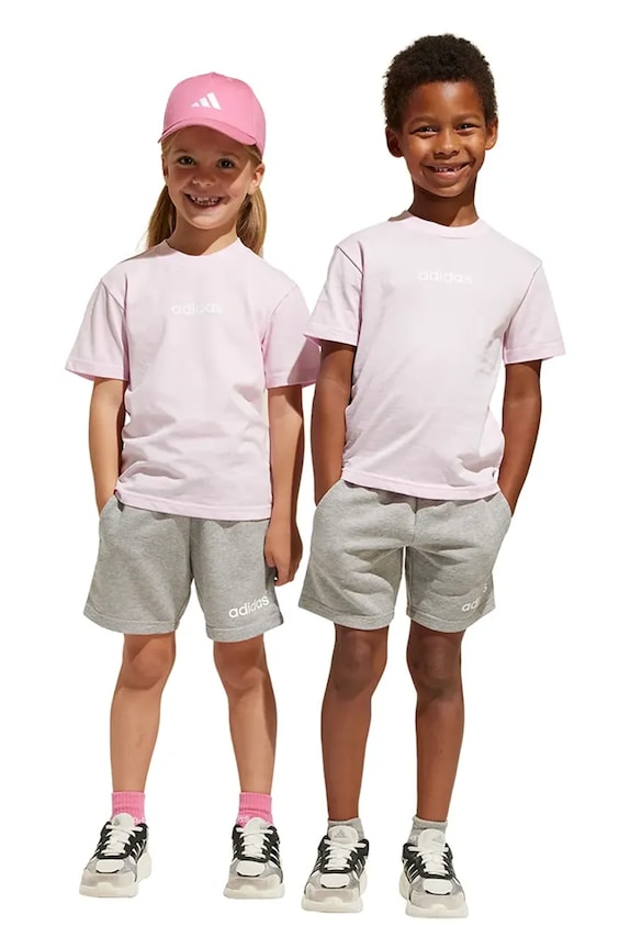 adidas komplet dziecięcy dzianina fioletowy JE3975