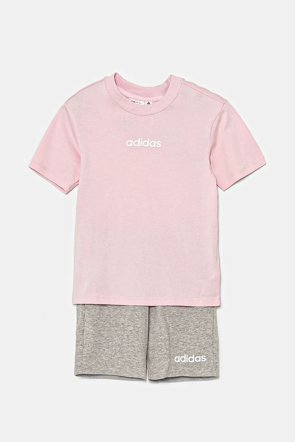 adidas komplet dziecięcy JE3975 fioletowy SS25