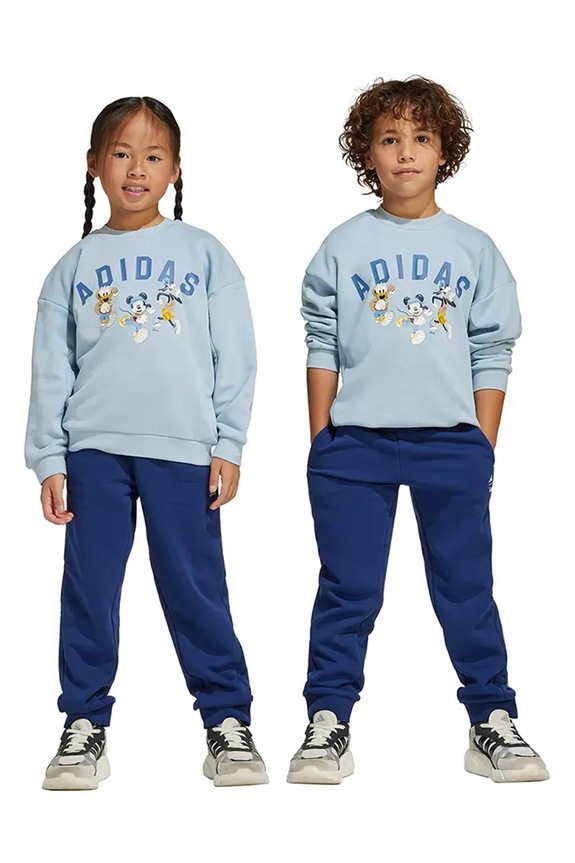 Дитячий спортивний костюм adidas x Disney трикотаж блакитний JN6100