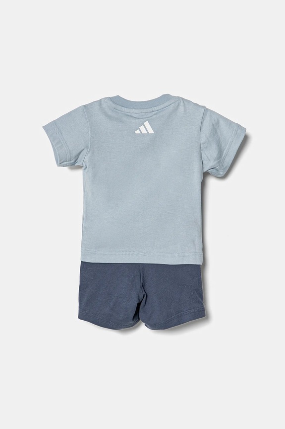 adidas komplet bawełniany dziecięcy JC7577 niebieski SS25