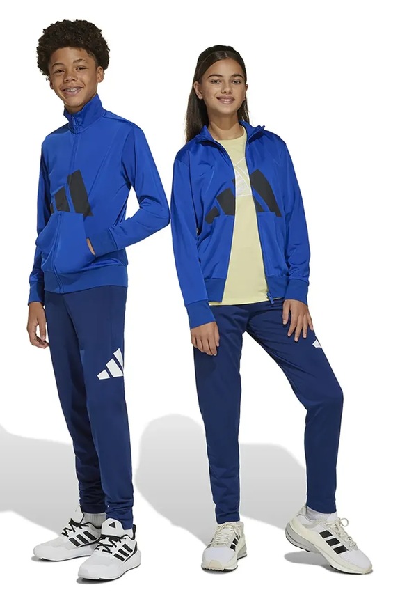 adidas trening copii tricotaj albastru JC9712