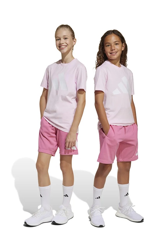 adidas komplet dziecięcy dzianina różowy JE3972