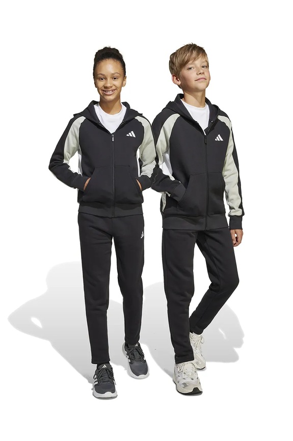 adidas gyerek melegítő elasztánnal fekete JI6228