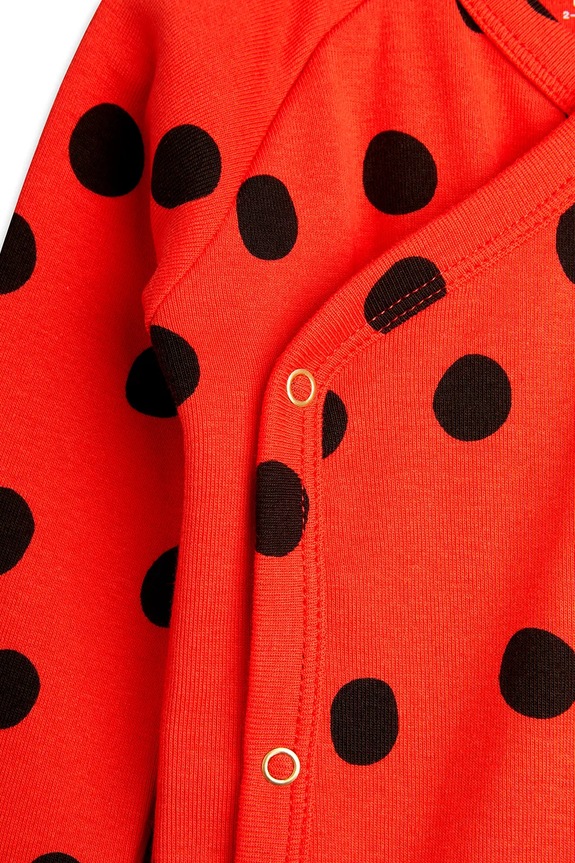 Αγορίστικα Βρεφικό βαμβακερό σετ Mini Rodini Dots 2524010342 κόκκινο