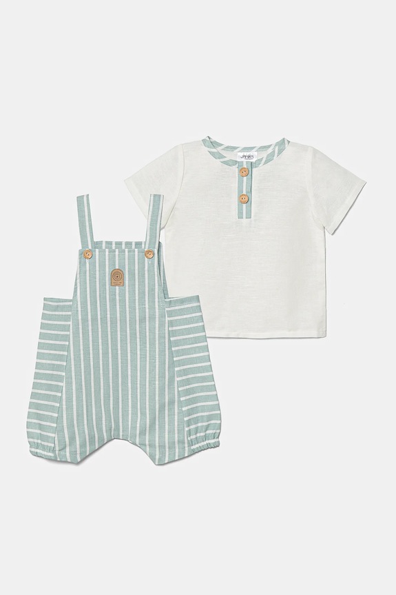 Jamiks baba ágynemű készlet PINAT II mintás türkiz PINAT.II.l.Kom.JLH189.K