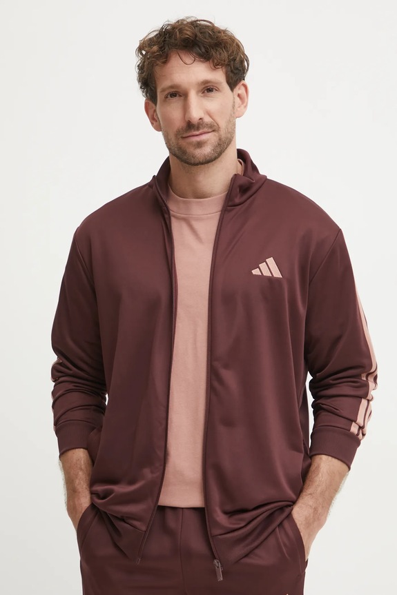 Ruházat adidas melegítő szett 3S FT TT TS JI8872 burgundia