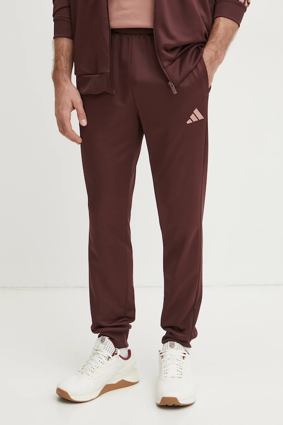 adidas melegítő szett 3S FT TT TS burgundia JI8872