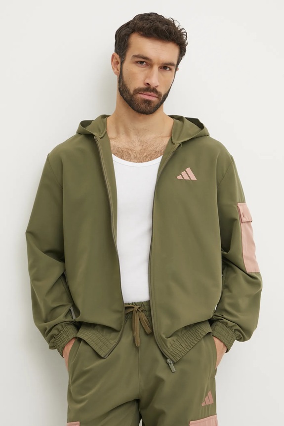 Одяг Спортивний костюм adidas M WV CRG TS JI8889 зелений